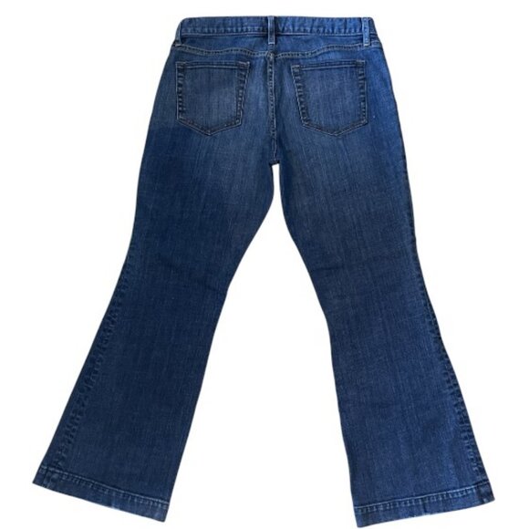 Gap blue long & lean flare jeans size 10 - Picture 2 of 9